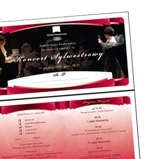 Krakow Opera Invitation Print Design