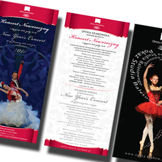 Krakow Opera Leaflet Print Design